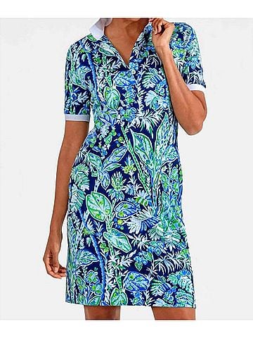 Gretchen Scott Designs Serve It Up Dress in Navy (view 2)