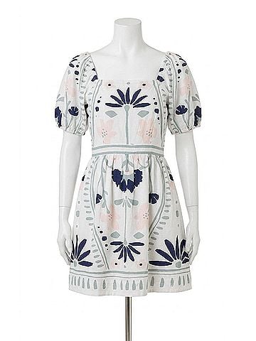 Cleobella Women's Mariana Mini Dress in White (view 1)