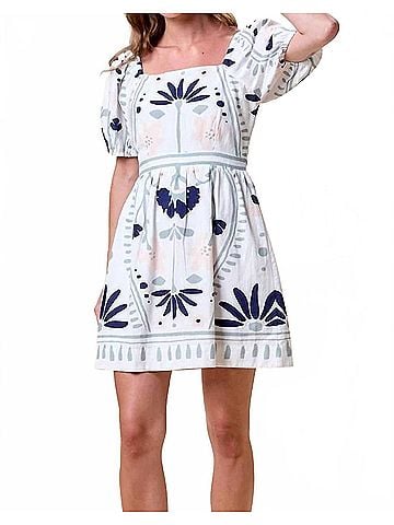 Cleobella Women's Mariana Mini Dress in White (view 2)