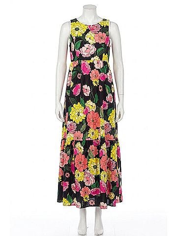 Johnny Was Jade Love Casia Tiered Maxi Dress in Multi Floral (view 1)