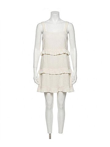 Roxy Soft Sand Mini Dress in Creme (view 1)