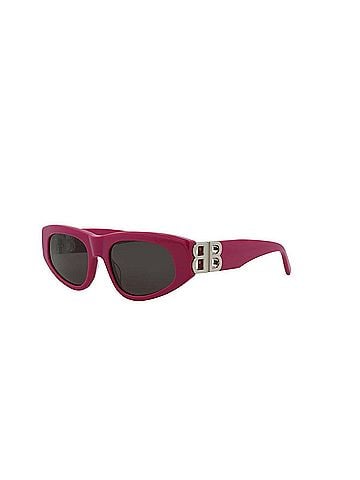 Balenciaga Women's Cat Eye-Frame Recycled Acetate Sunglasses in Fuchsia Pink (view 1)