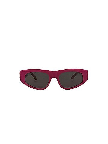 Balenciaga Women's Cat Eye-Frame Recycled Acetate Sunglasses in Fuchsia Pink (view 2)