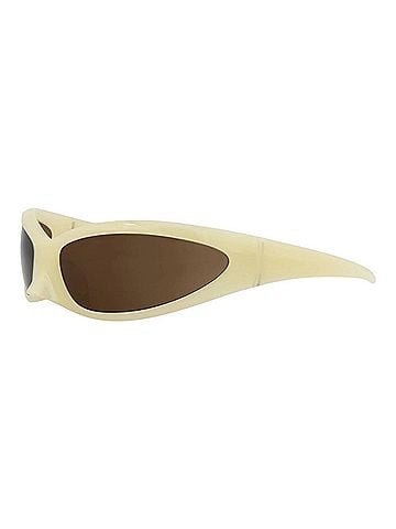 Balenciaga Unisex Shield-Frame Bio Injection Sunglasses in Yellow (view 1)