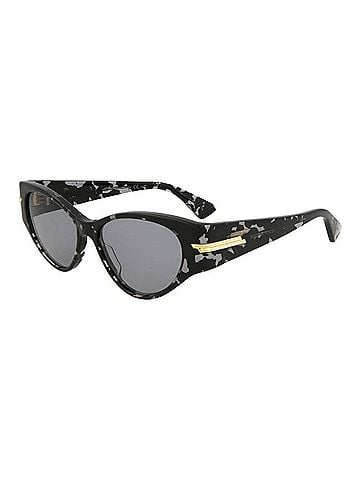 Bottega Veneta Women's Cat Eye-Frame Acetate Sunglasses in Black/ Grey (view 1)