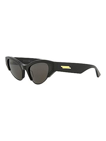 Bottega Veneta Women's Cat Eye-Frame Acetate Sunglasses in Black/Grey (view 1)