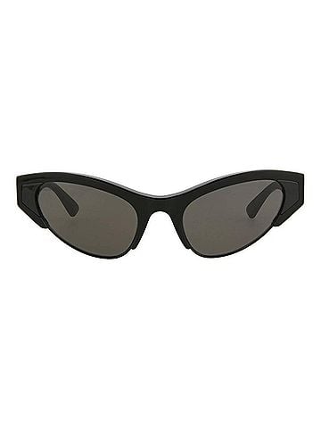 Bottega Veneta Women's Cat Eye-Frame Acetate Sunglasses in Black/Grey (view 2)