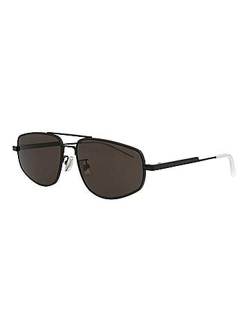 Bottega Veneta Women's Aviator-Frame Metal Sunglasses in Black (view 1)