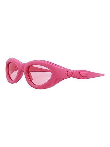 Bottega Veneta Women's Oval-Frame Injection Sunglasses in Pink (view 1)