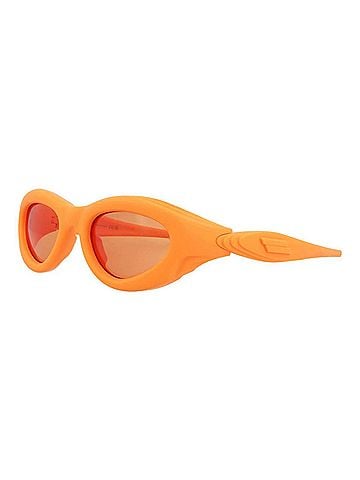 Bottega Veneta Women's Oval-Frame Injection Sunglasses in Orange (view 1)