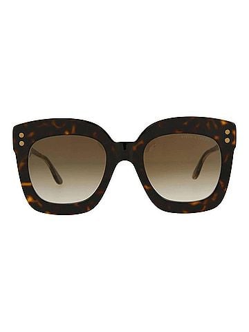 Bottega Veneta Women's Square-Frame Acetate Sunglasses in Havana Crystal Brown (view 2)