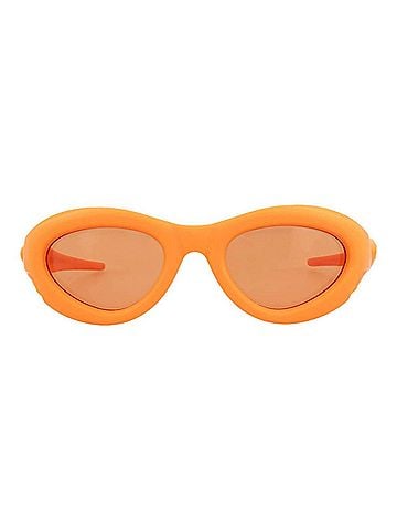 Bottega Veneta Women's Oval-Frame Injection Sunglasses in Orange (view 2)