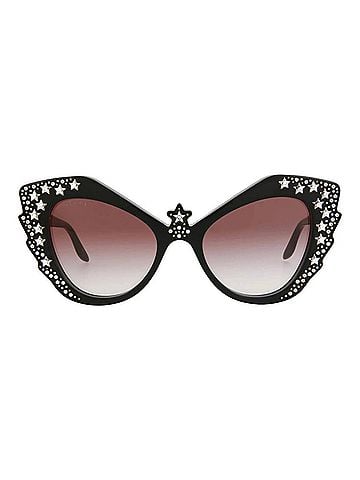 Gucci Women's Cat Eye-Frame Acetate Sunglasses in Black (view 1)