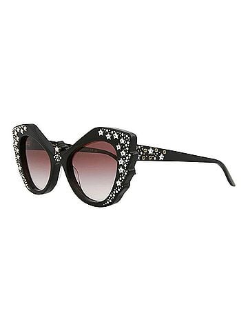 Gucci Women's Cat Eye-Frame Acetate Sunglasses in Black (view 2)