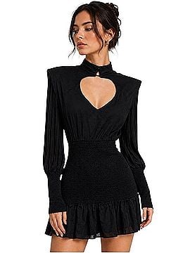 cute brown fall dresses CUPSHE Women's Front Twist Keyhole V Neck Long Puff Sleeve High Waist A Line Casual Mini Autumn Dresses, M at Amazon Women's Clothing store Capture a vintage fairytale group-501 LOLA 41, Palm Beach Size:9 yrs