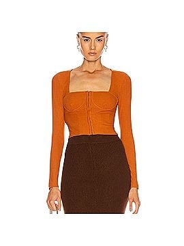 Jonathan Simkhai Standard Corset Long Sleeve T-Shirt (view 1)