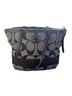 Coach Print Black Gray Leather Tote One size - photo 1