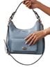 Coach 100% Leather Solid Blue Hobo One size - photo 1