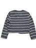 Alice + Olivia 100% Cotton Stripes Black Silver Jacket Size M - photo 2
