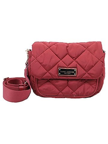 Marc Jacobs Marc Jacobs Quilted Utility Messenger Bag in Red Nylon (view 1)