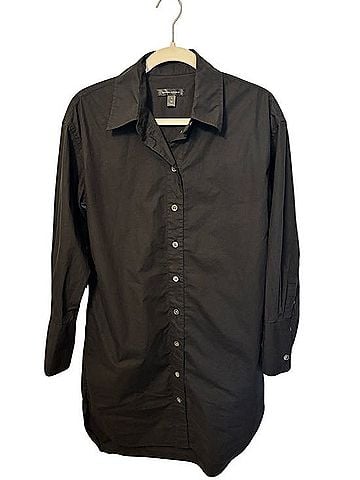 Banana Republic Button-Down Shirt Dress Casual Dress (view 1)