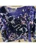 Chico's Ivory Blue Purple 3/4 Sleeve Blouse Size 1 - photo 9