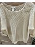 Chico's Ivory Blue Purple 3/4 Sleeve Blouse Size 1 - photo 5