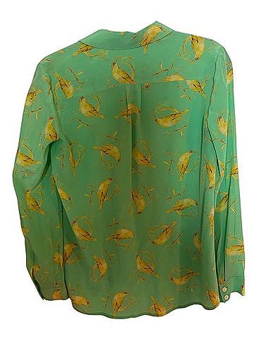 Leifsdottir Long Sleeve Silk Top (view 2)