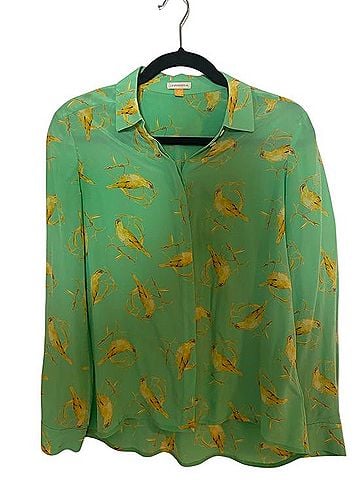 Leifsdottir Long Sleeve Silk Top (view 1)