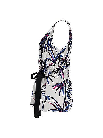 Emilio Pucci Emilio Pucci Tropical Bamboo Signature Print Blouse in Multicolor Silk (view 2)