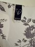 Windsor Floral White Black Long Sleeve Blouse Size M - photo 5