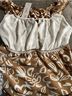 Gilli 100% Polyester 100% Polyester Floral Brown White Short Sleeve Blouse Size S - photo 9