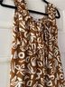 Gilli 100% Polyester 100% Polyester Floral Brown White Short Sleeve Blouse Size S - photo 7