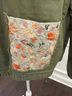 Hippie Laundry 100% Cotton Floral Green Jacket Size L - photo 5
