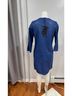 Escada 100% Lambskin 100% Polyester Blue Coat Size 4 - photo 3