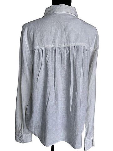 Joie Pintuck Button-Front Blouse Long Sleeve T-Shirt (view 2)