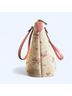 Coach 100% Canvas Floral Pink Multi Color Tote One size - photo 8
