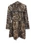 Ellen Tracy Animal Print Brown Black Tan Coat Size 8 - photo 2