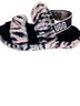 Ugg 100% Sheepskin Animal Print Zebra Print Pink Black Sandals Size 8 - photo 5