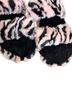 Ugg 100% Sheepskin Animal Print Zebra Print Pink Black Sandals Size 8 - photo 13