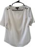 The Limited 100% Polyester 100% Polyester White Short Sleeve Blouse Size S - photo 1