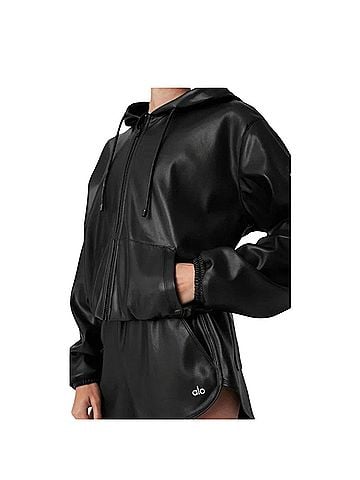 Alo Yoga Faux Leather Bomber Jacket Jacket (view 1)