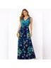Monsoon Floral Blue Green Casual Dress Size 8 - photo 3