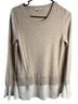 LOFT The Original Tan White Pullover Sweater Size M - photo 1
