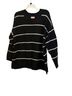 Evri Stripes Black White Pullover Sweater Size 2X - photo 1