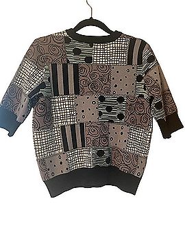 Disney Nightmare Before Christmas Patchwork Butterfly Sweater Pullover Sweater (view 2)