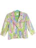 Bamboo Traders Floral Pink Green Blazer Size M - photo 4
