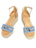 Sam & Libby 100% Other Tan Blue Sandals Size 9 1/2 - photo 2