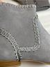 Jack Rogers 100% Suede Solid Gray Ankle Boots Size 7 1/2 - photo 9