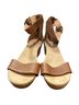 Ugg 100% Leather Brown Sandals Size 8 1/2 - photo 1